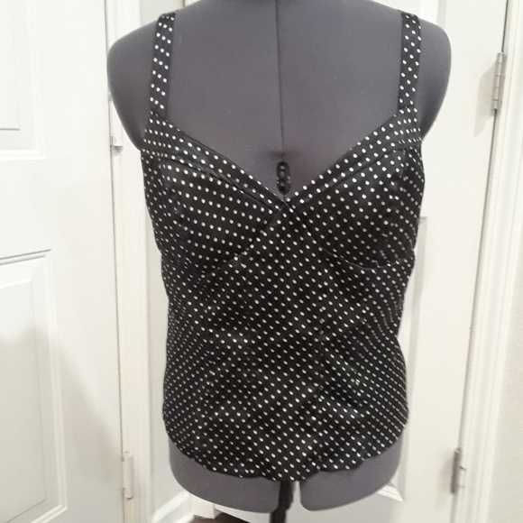 V-neck Polka dot tank top - Picture 1 of 6